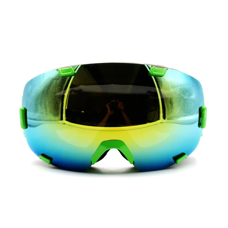 4 цвета, красивые брендовые новые лыжные очки, UV400, противотуманные очки, маска, очки для катания на лыжах, для мужчин и женщин, снежные очки для сноуборда