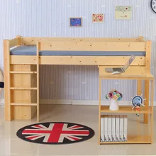 Детская кровать детская мебель из цельного дерева детские кровати детская кроватка ШАМБРЕ bebe с ящиком стола для письма 100*120 см