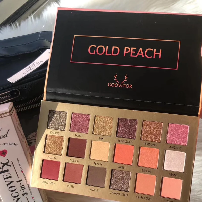 

Goovitor Eye Shadow Beauty Makeup Cosmetics Peach The New Nude James Eyeshadow Palette Desert Dusk Maquiagem completa MC