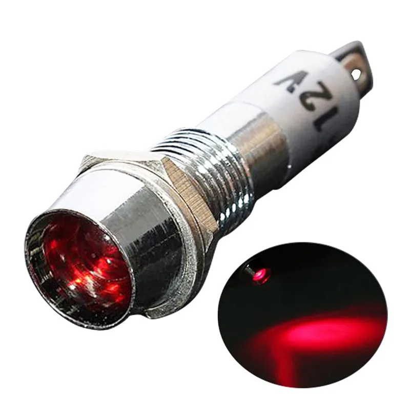 Светодиодный сигнальный светильник для приборной панели 8 мм|car panel led light|panel carblue