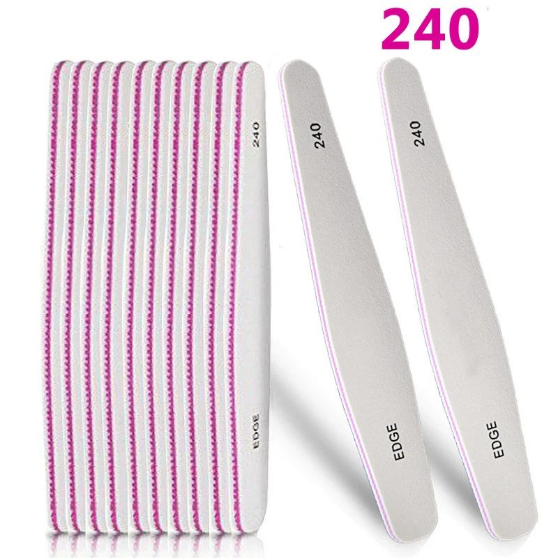 10 шт. алмазная пилка для ногтей зернистость 240/240|nail file filediamond nail |