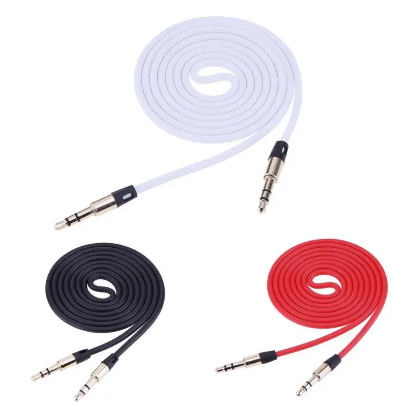 Goedkoop 1 stks 3.5mm Jack Audio Kabel Vergulde 3.5mm Male Naar 3.5mm Male Aux Kabel voor iPhone auto Hoofdtelefoon Speaker Extra Kabel