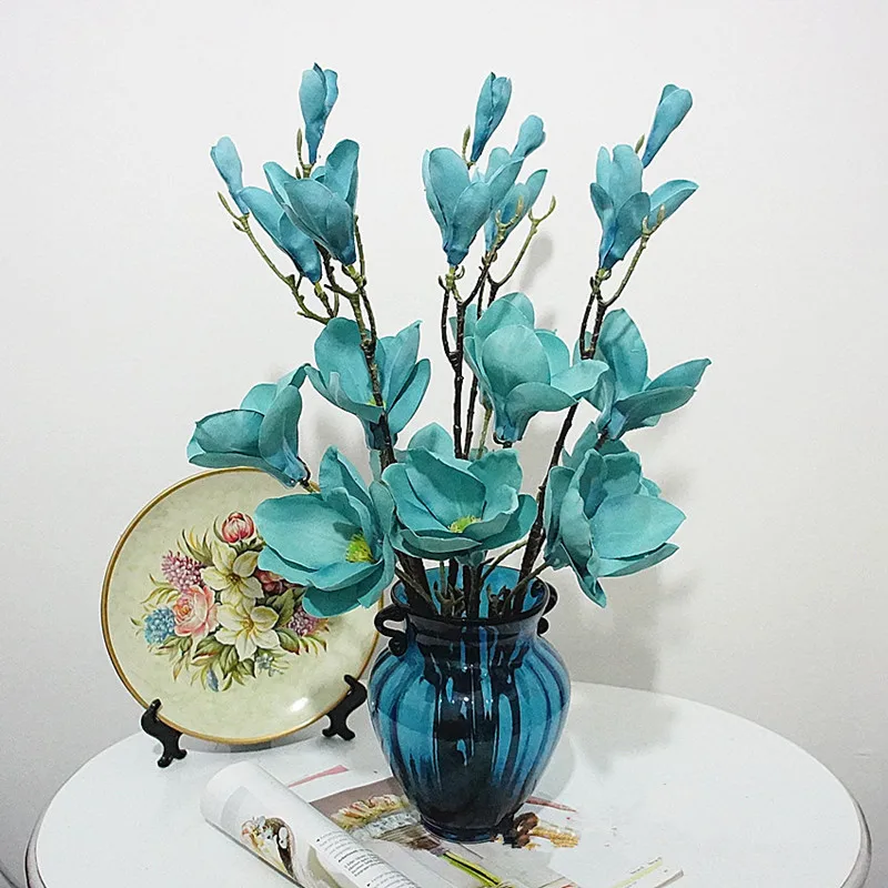 Высокое качество шелковые магнолии цветок Искусственный Декоративный свадебный цветок букет Простой Большой размер искусственная Орхидея для украшения дома