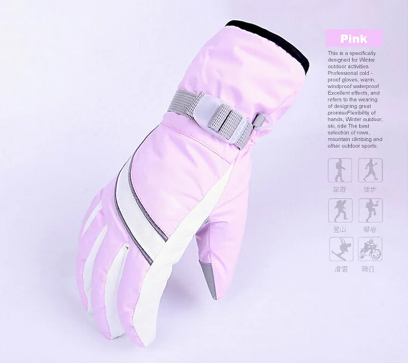 winter warm sking gloves detail 8