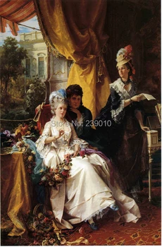 

free shipping court figure beautiful women canvas prints oil painting home wall art decoration picture on canvas