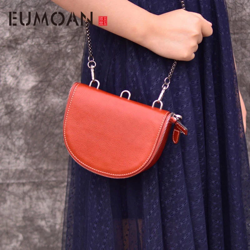 

EUMOAN Women Messenger Bag Handbag Designer Crossbody for Lady Shoulder Mini Clutch High Quality Genuine Leather bag