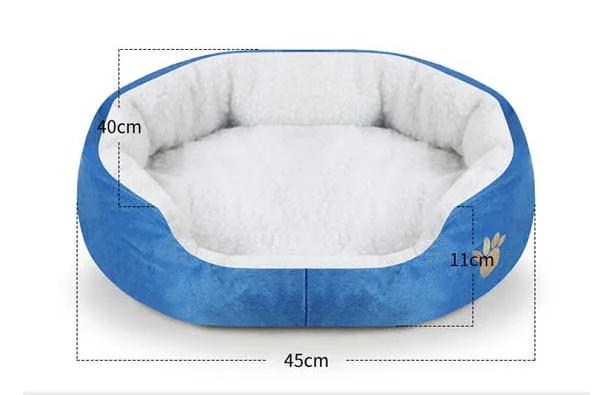 Кровати для маленьких собак, мягкие кровати для собак, кровати для щенков, кошек, домик для домашних животных для средних собак, зимняя теплая подушка для домашних животных, товары для домашних животных