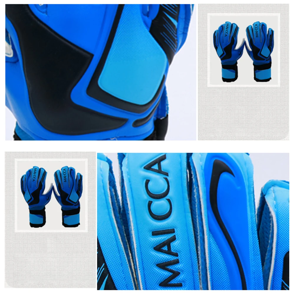 Высококачественные уплотненный латекс перчатки детские футбольные перчатки вратаря для детей от 5 до 16 лет мягкие вратарские перчатки