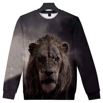 

The Lion King Simba 3D Hoodies Round Neck Long Sleeve Sweatshirt 2019 New Hot Trend Casual Round Neck Sweatshirt