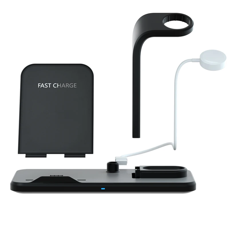 3 in 1 Fast wireless charger For airpods Mobile phone watch headphone earphone charging Holder for iPhone iwatch Samsung huawei