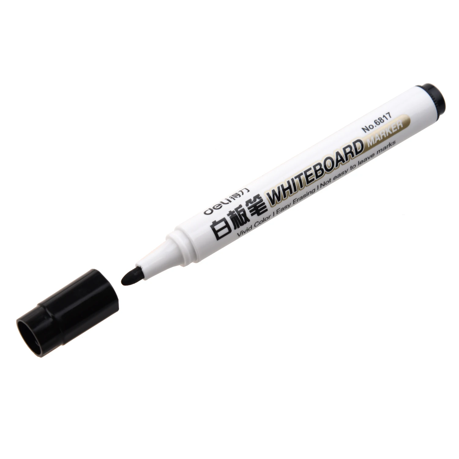 

10 Black Fine Nip Dry Erase Liquid Chalk Marker Pen for Whiteboard Writing Sign