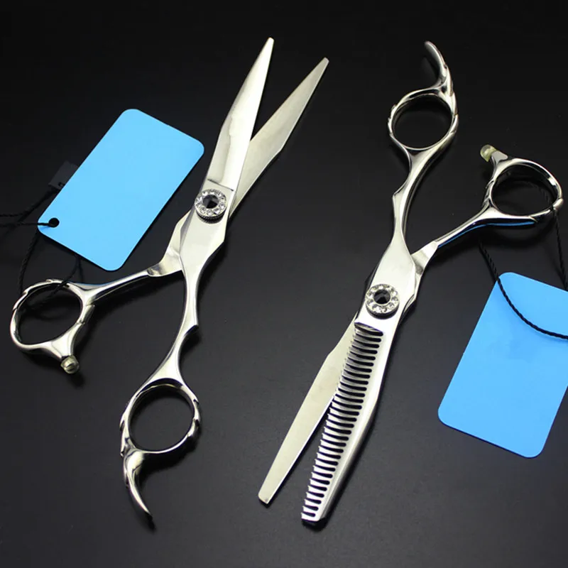 high quality professional Japan 440c steel 6 inch hair scissors hair