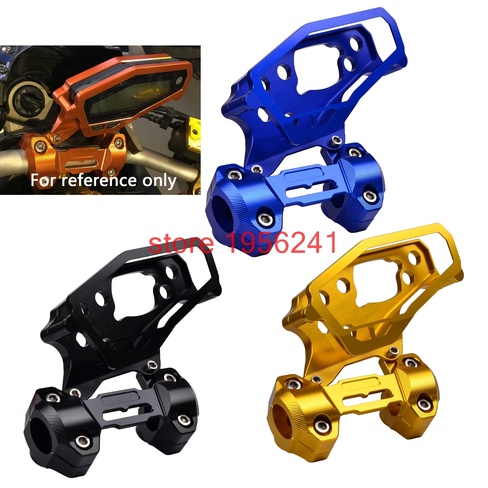 

Speedometer Gauges Cover Case With Handlebar Fat Bar Risers Mount Clamp for Yamaha MT-09 MT09 FZ-09 FZ09 2013-2017