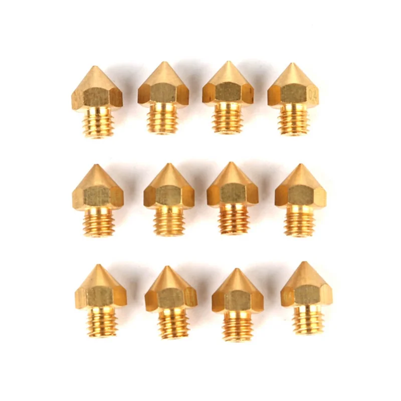 

ABS 3D Printer Copper Set of 20 Mixed Sizes 0.2/0.3/0.5/0.4/0.6/0.8/1.0mm Print Head For 1.75mm Caliber DIY At Home Tech i3 Part