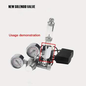

CO2 Aquarium Regulator Low Temperature Solenoid Valve Pressure Reducing Valve Cylinder Pressure CO2 Equipment Supplies Tools