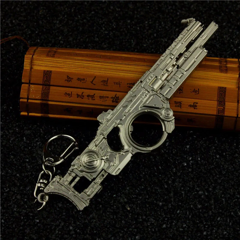 

COD weapon model Black Gold Destiny Gun Keychain Destiny Deformed Gun Alloy Model 13 cm