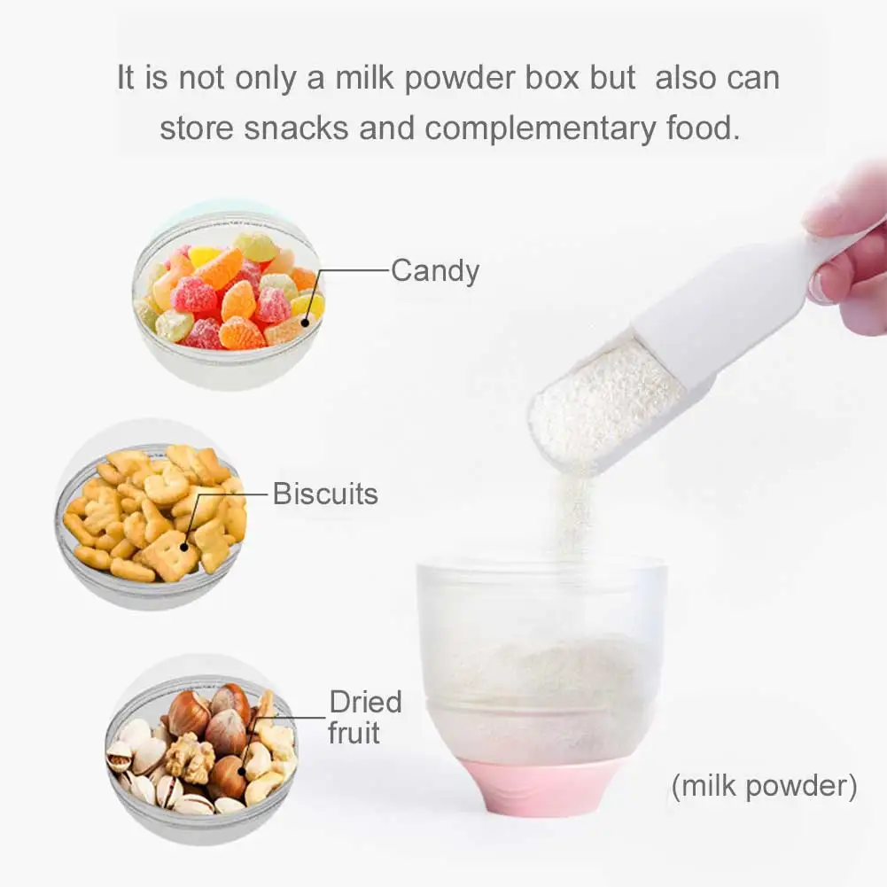 Трехсетчатый портативный емкости для сухого Молока Формула диспенсер контейнер для еды, судок детская миска для кормления малышей Дети малыш коробка для хранения еды
