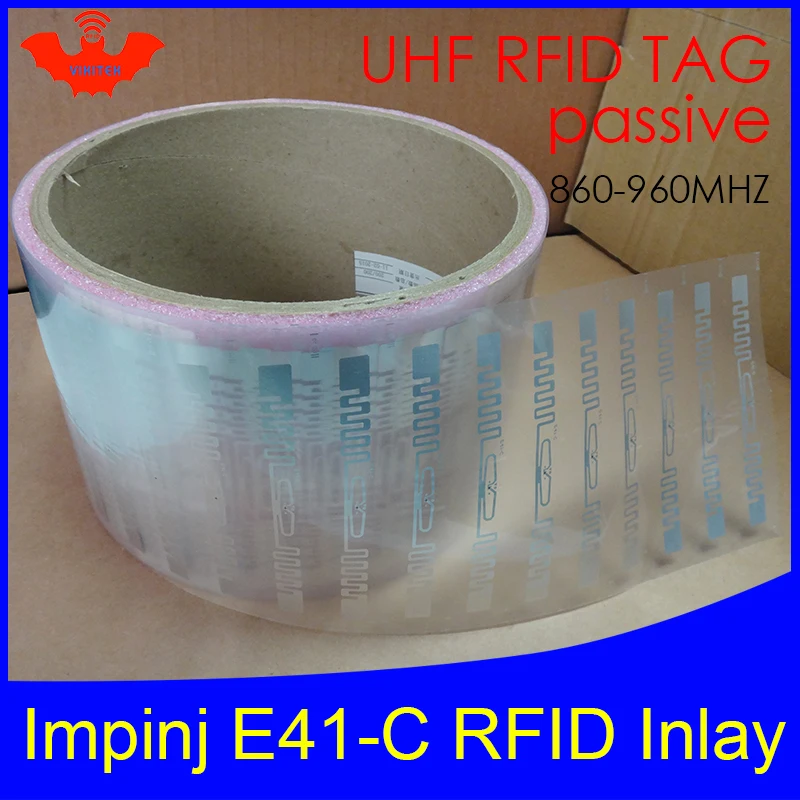 UHF RFID Impinj E41-C сухая инкрустация 915 МГц, 900 МГц, 868 МГц 860-960 МГц Higgs3 EPCC1G2 6C смарт-карты пассивный RFID метки