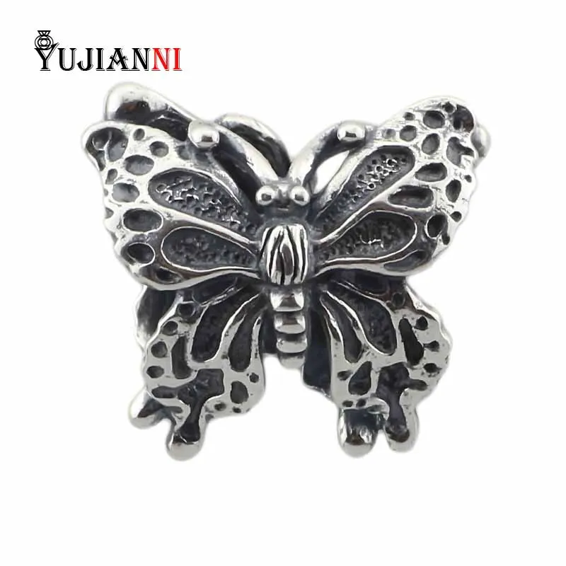

Butterfly Beads 925 Sterling Silver Charms DIY Jewelry Making Pendant Fit Original Troll Bracelet & Necklace