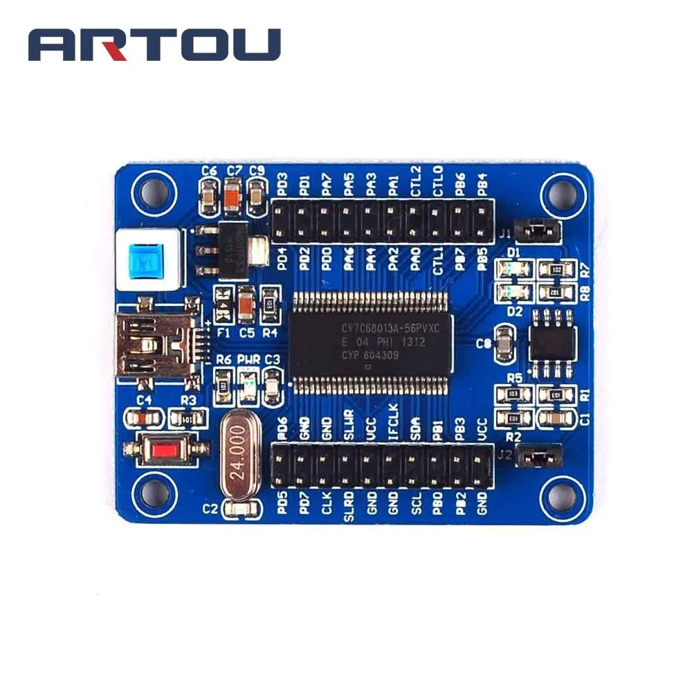 USB материнская плата EZ FX2LP CY7C68013A макетная логический анализатор с