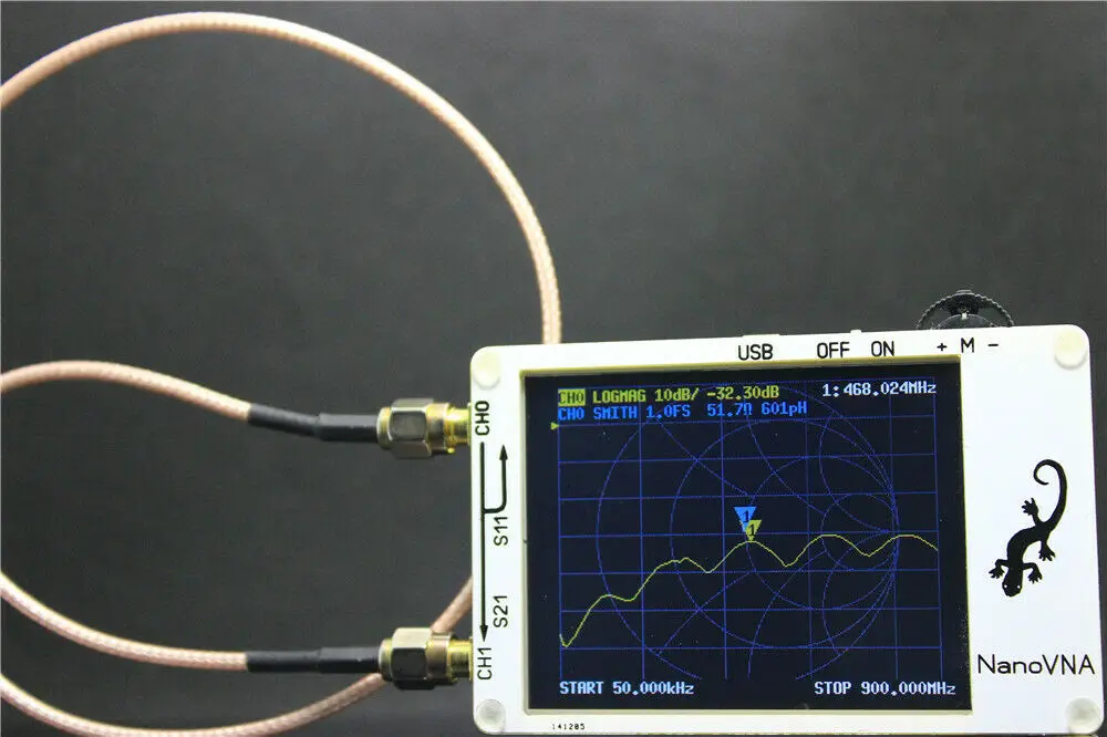 2,8 дюймов LCD нановна VNA HF VHF UHF UV векторный сетевой анализатор антенный анализатор+ ПК программное обеспечение+ батарея