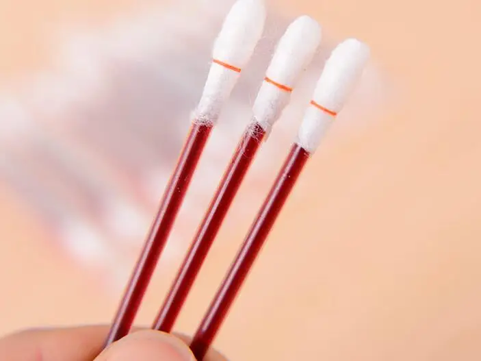 [Bosudhsou]5 pieces baby Cotton Swab Disposable medical iodine