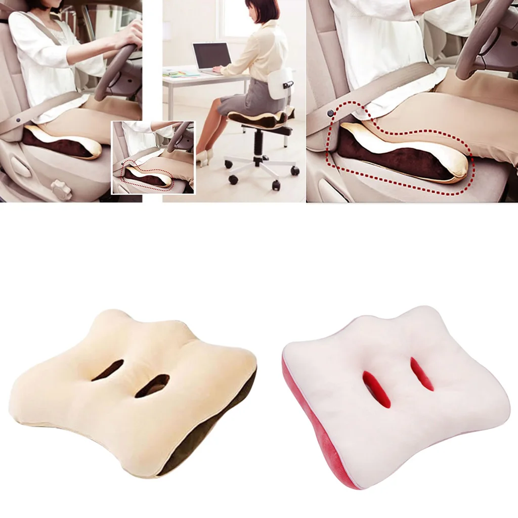 

fityle Memory Foam Seat Cushion Back Tailbone Sciatica Relief Support Posture Cushion for Home Office, Non-pain for Long Sitting