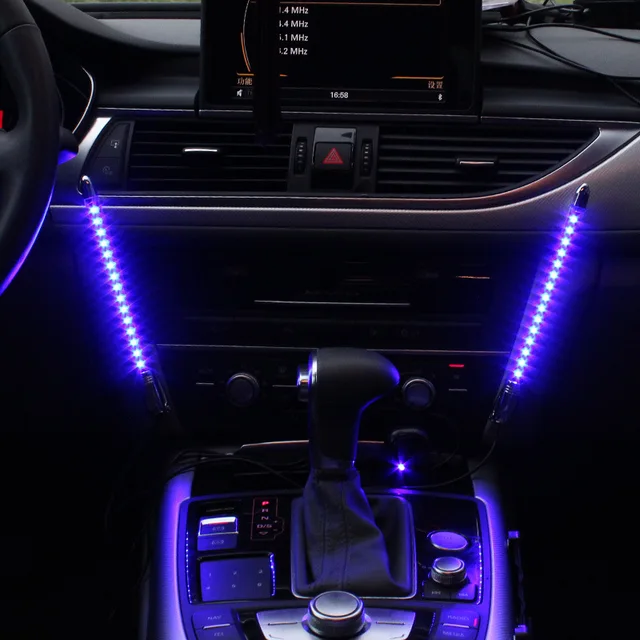 Colorido LED parpadeante Luz de la Música para el coche de