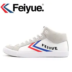 Feiyue оригинальный 2018 высокая кроссовки Knight классические туфли боевых искусств тайчи тхэквондо ушу Кунг Фу мягкая удобная обувь