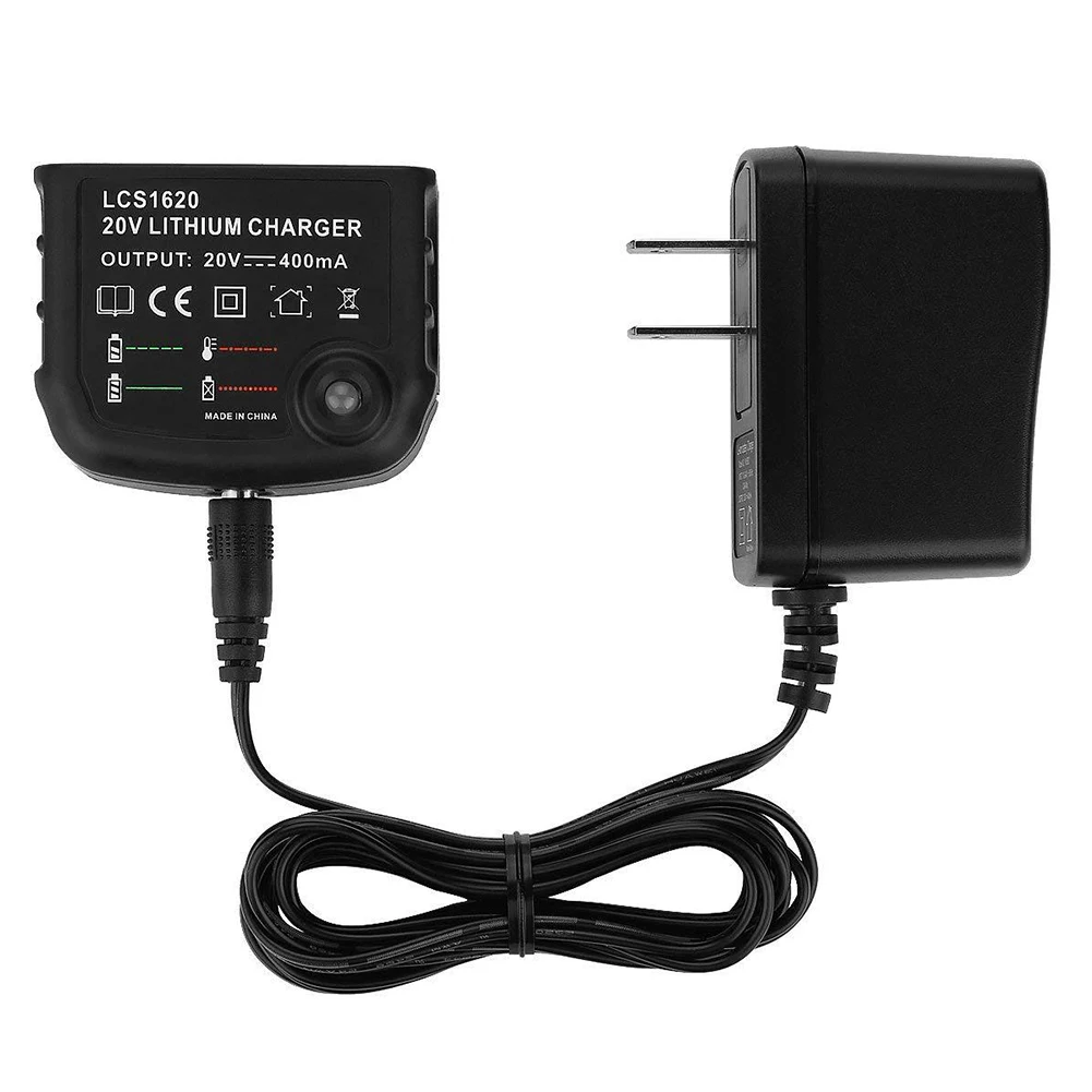 

20V Station Charging Station Lithium Battery Portable LED Indication LCS1620 Quick Safe For Black & Decker Charger 400mA