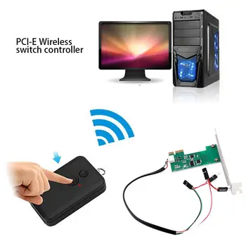 

Mini PCI-e Desktop PC Remote Controller 20m Wireless Restart Switch Turn On/OFF For Desktop Computer Hot Sale Brand New
