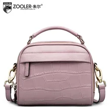 2016 New zooler genuine leather women bag designers brand fashion crocodile quality women leather handbags shoulder small bag