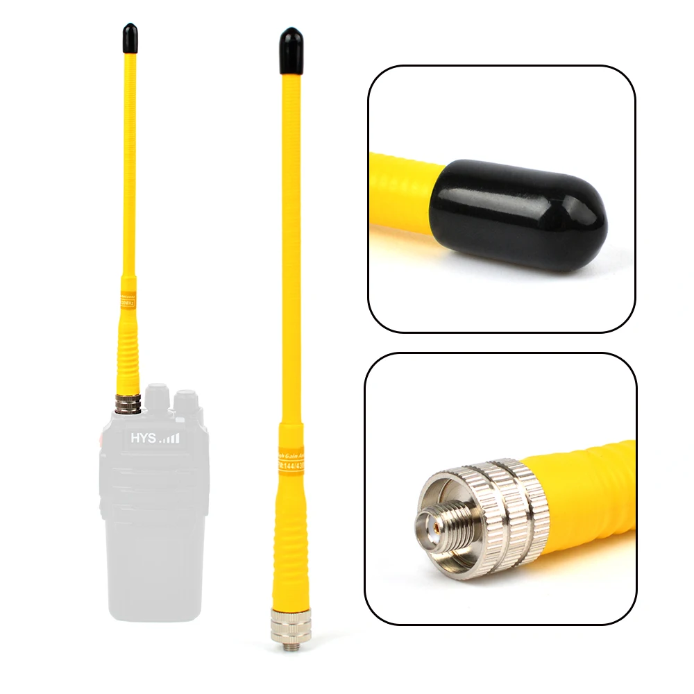 HYS FP 210 SMA FEMALE рация антенна двухдиапазонный VHF/UHF 144/430 мГц гибкие Ручной