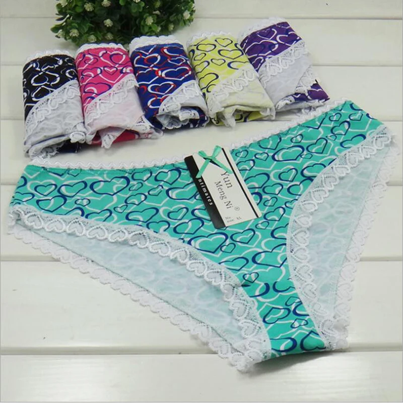 Women S Cotton Underwear Ladies Sexy Floral Printed Briefs Fashion