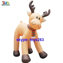 Воздуха Надувные Рождественский олень лося надувные/торговый центр Рождество надувные оленей для наружной отделки