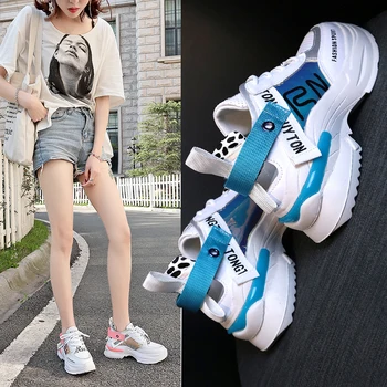 

Women Height Increasing Platform Casual Sport Shoes Women Sneakers Running Shoes Comfortable Breathable FootWear Size 35-40