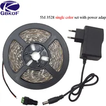 DC 12 В 5 м 3528 Светодиодный светильник RGB лента диод 300 светодиодный s+ 24key ИК пульт дистанционного управления белый/теплый белый/синий/красный/зеленый+ адаптер