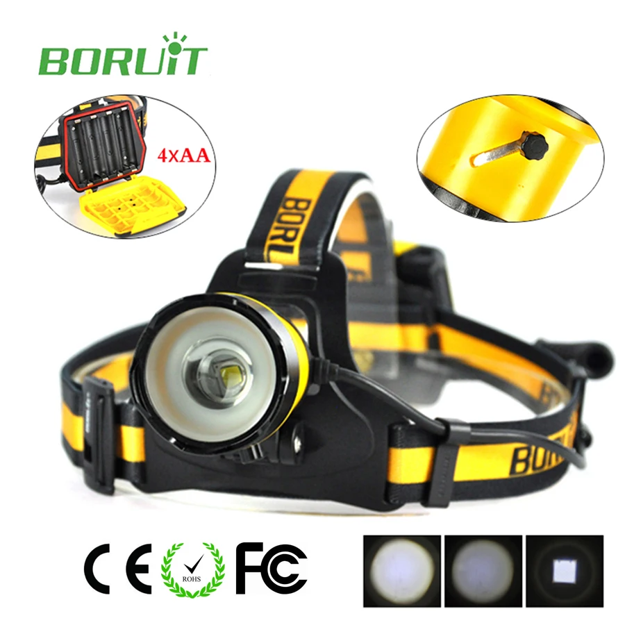 Buy Boruit Headlight headlamp zoomable Adjust focus