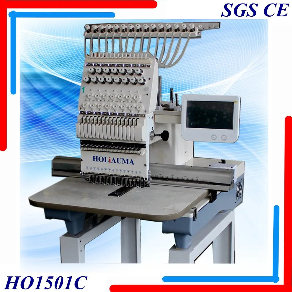 Best 1 head 15 needle 3D cap embroidery machine like Tajimain