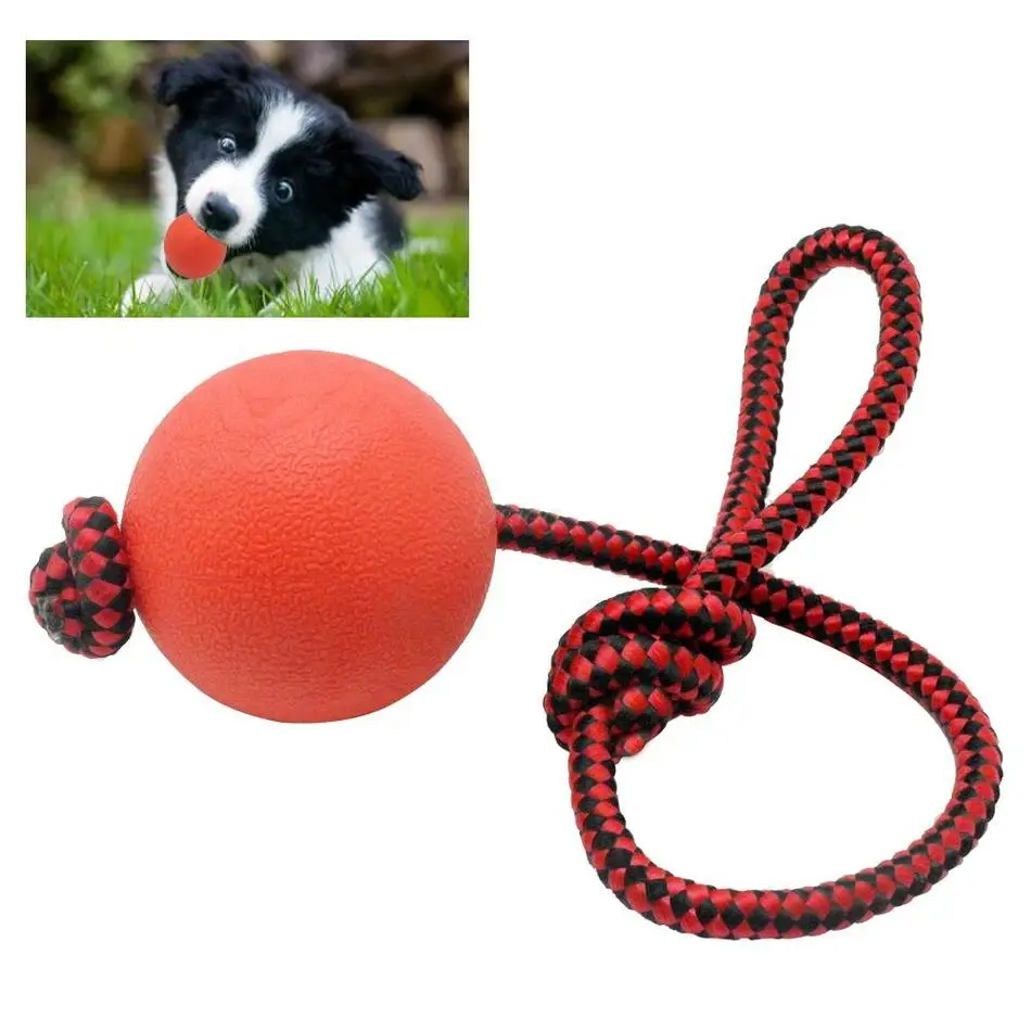 Buy 2017 New Solid Rubber Dog Chew Training Ball Toys