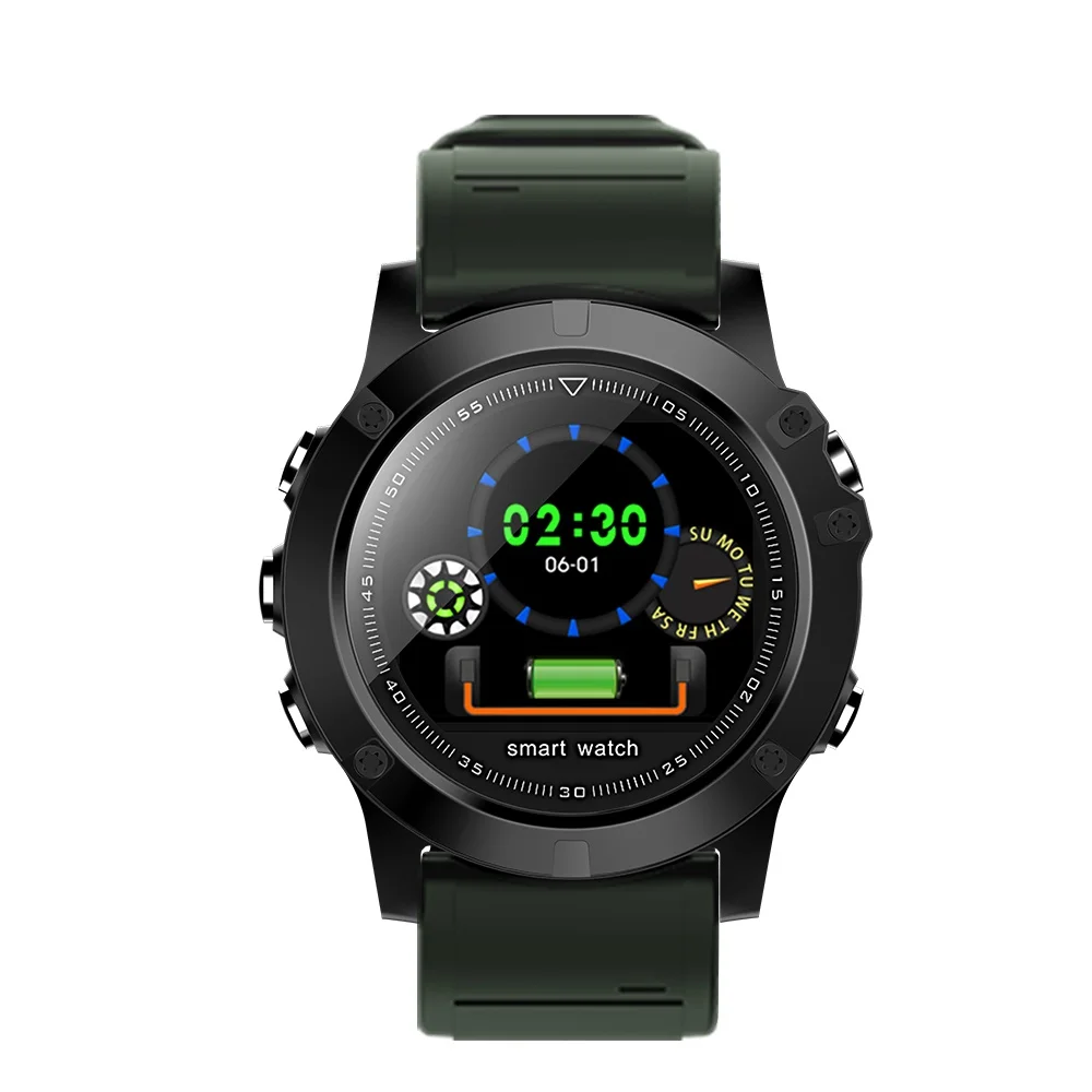 696 L11 спортивные Смарт-часы пульсометр кровяное давление фитнес отслеживание будильник IP68 Водонепроницаемые мужские часы для - Цвет: Green