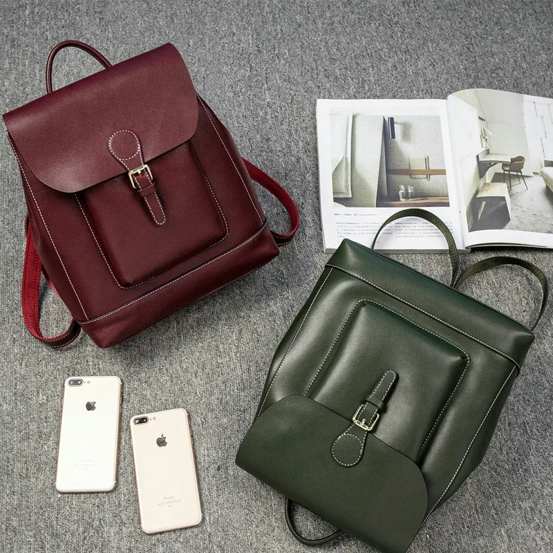 QIAOBAO, новинка, сумка через плечо из натуральной кожи, рюкзак большой вместимости, модная повседневная дорожная сумка, женский рюкзак двойного назначения