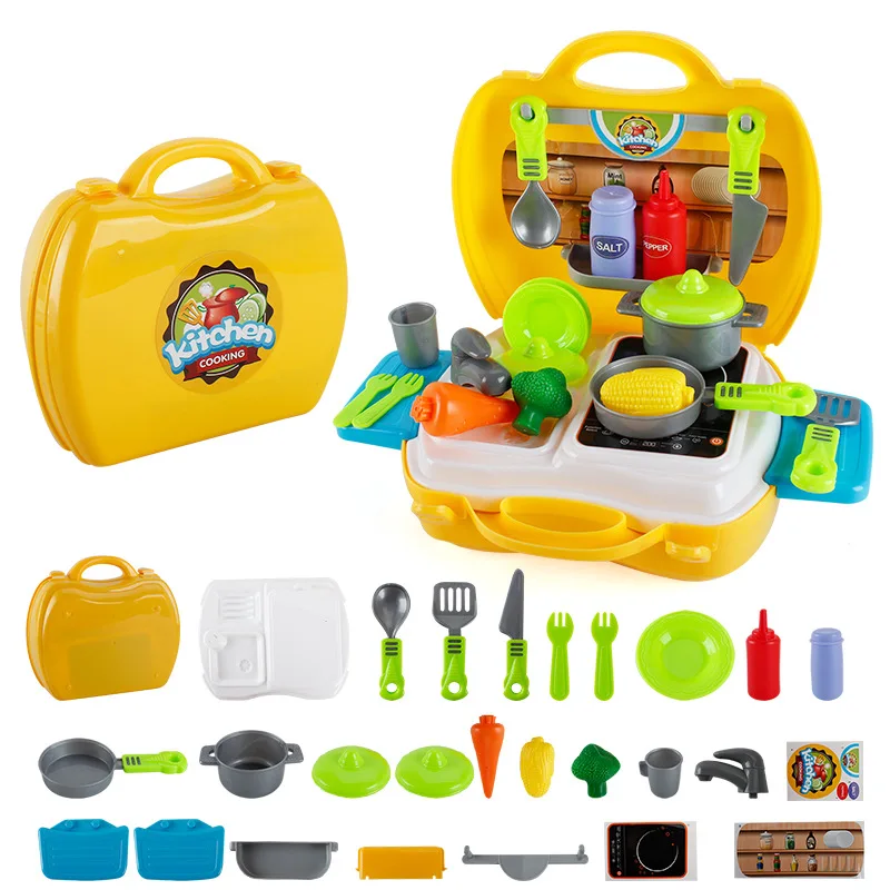 3 стиля Пластилин и инструмент детский игровой дом модель ящика для инструментов десерт динозавр конфеты оборудование цвет грязи чемодан набор игрушек