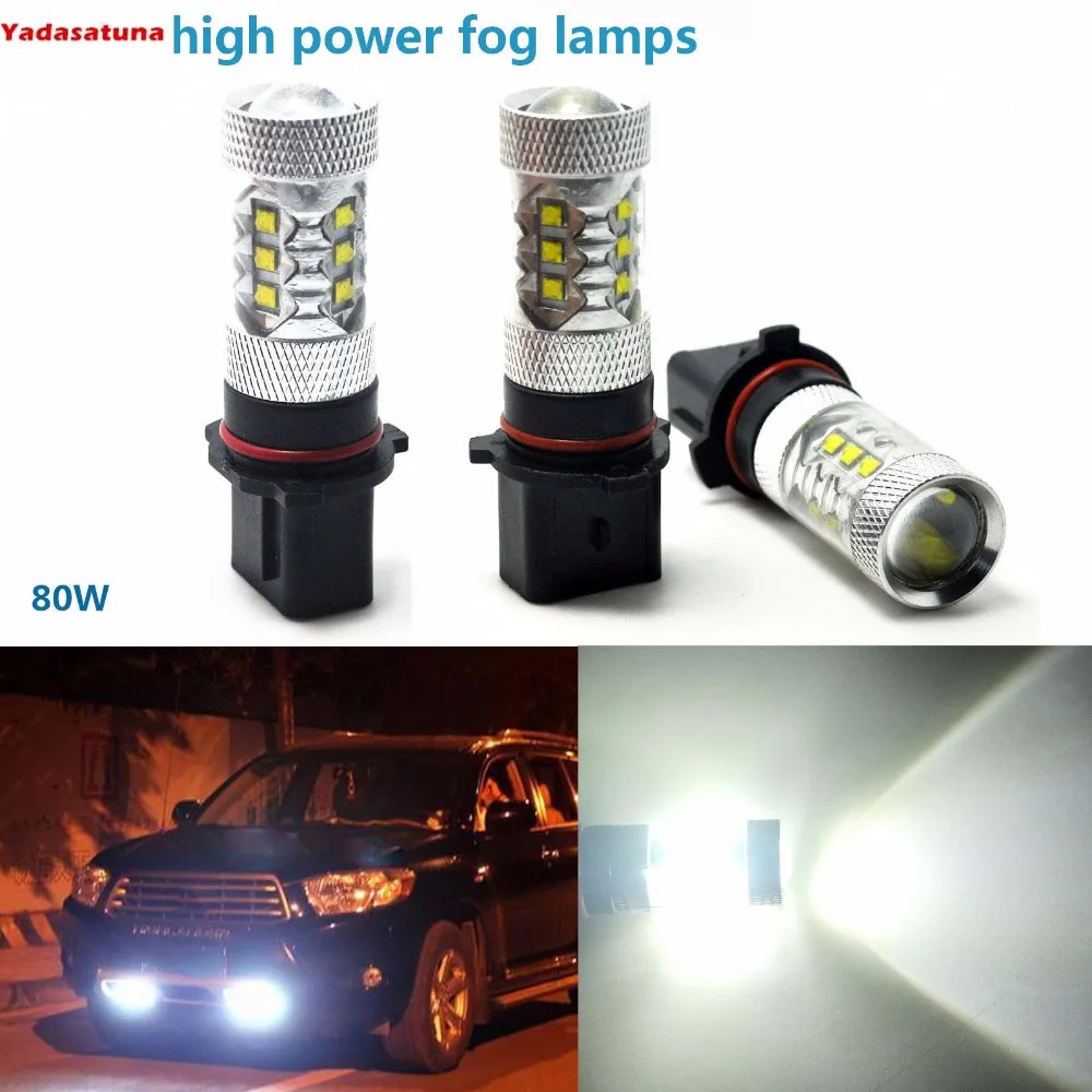 2X80W Cree Chips Led P13W 12V C3 Coche Bombilla Pa Per Chevy Camaro Rs Modello Drl Luces Antiniebla Bombilla Del Faro 12V