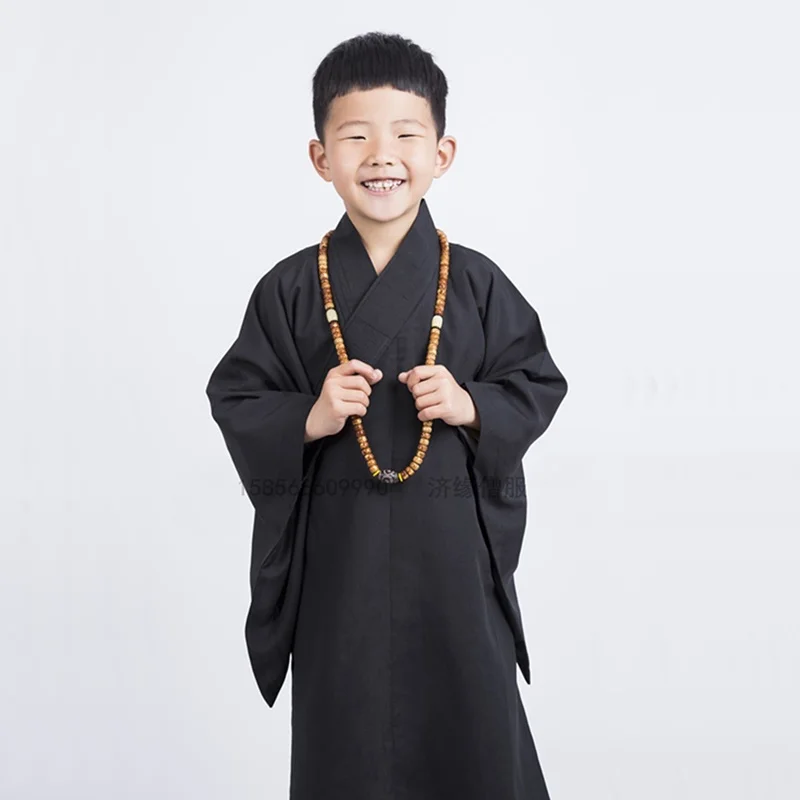 Buddhist monk robes clothing for kids boys children costume male