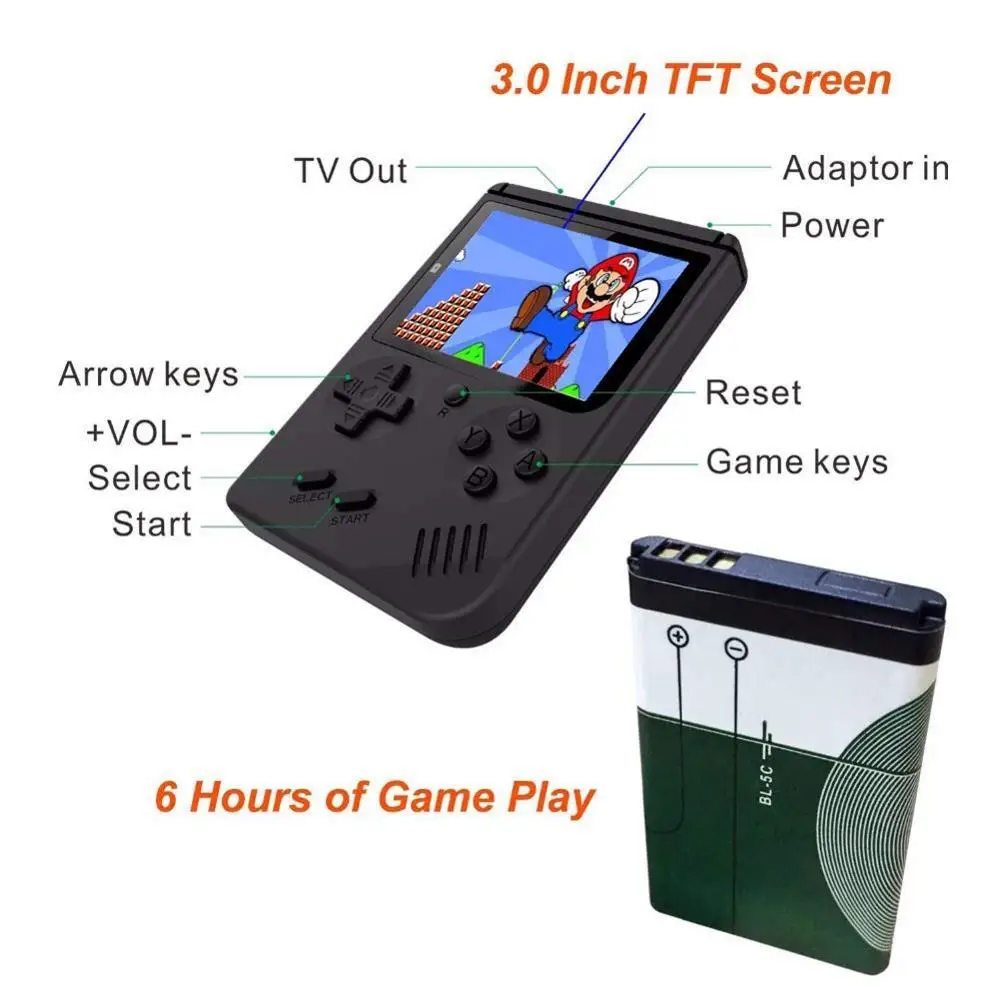 Boy Toys Game Retro FC Game Console Upgrade 256M 360 Games with a Joypad TV Output