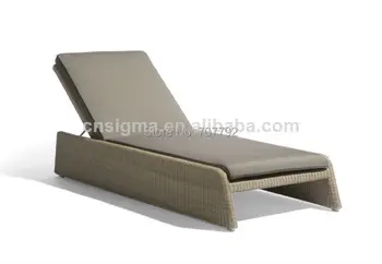 

2014 Hot Sale Brown Chaise Garden Rattan Wicker Lounge Daybed