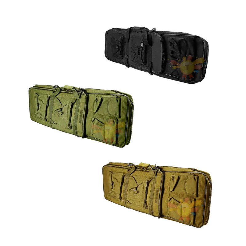 

100 120cm Gun Bag Case Rifle Backpack Military Hunting Dual Rifle Bag case Square Carry Bags Outdoor Gun Accessories