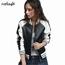 Европейский бренд весна-осень пальто женские PU кожаная куртка Модные Бейсбольные куртки для женщин кожаная куртка мотоцикла q778