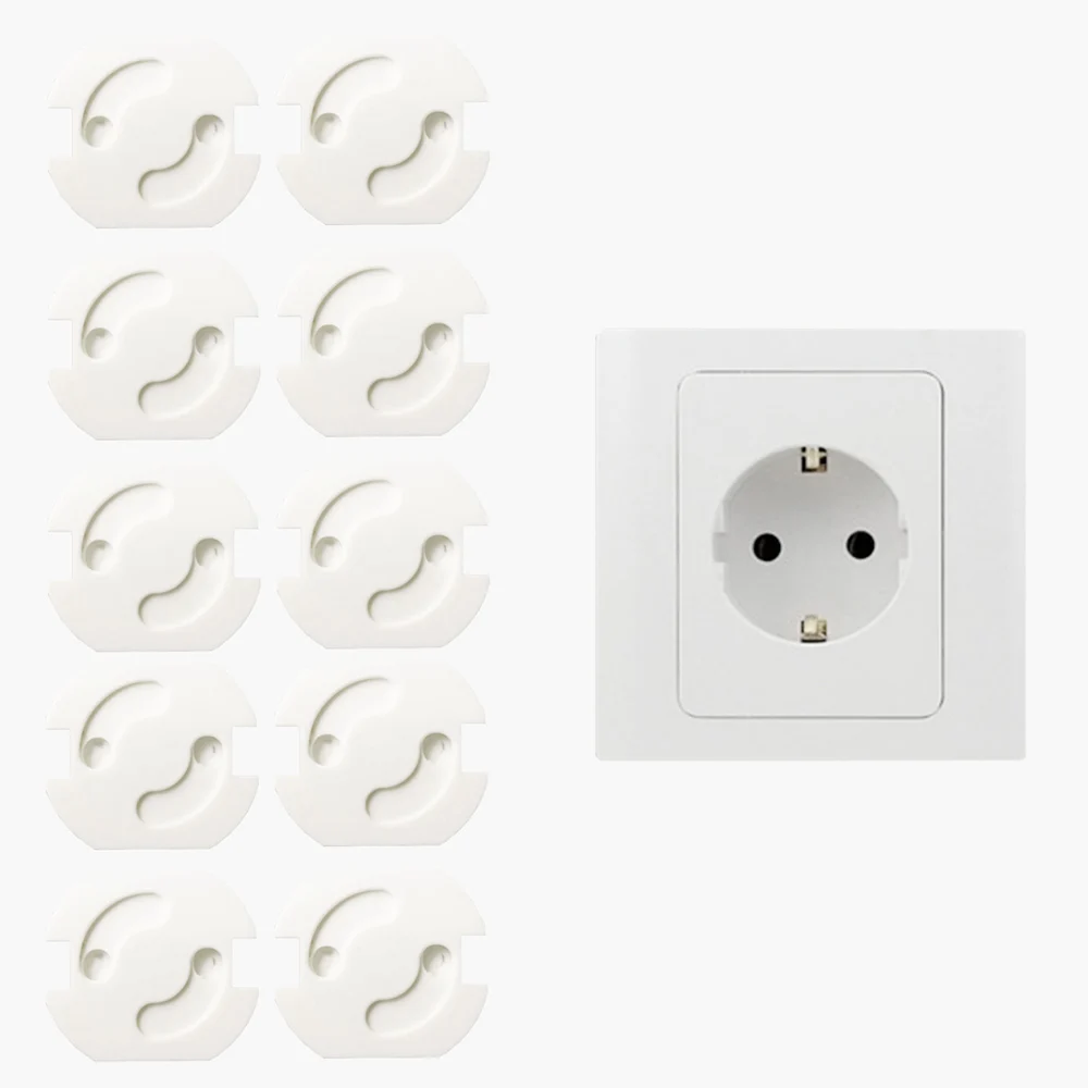 

Plug Socket Cover EU Power Socket Electrical Outlet Covers Kid Child Safety Guard Protection Safety Plug Guard Protector 10/6pcs